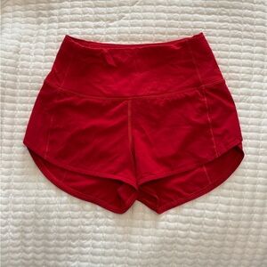 Lululemon speed up shorts size 0